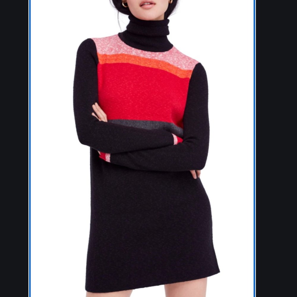 Free People 'Winter Break' sweater dress. Size L.